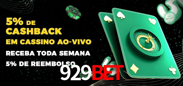 Promoções do cassino ao Vivo 929bet
